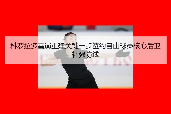 科罗拉多雪崩重建关键一步签约自由球员核心后卫补强防线